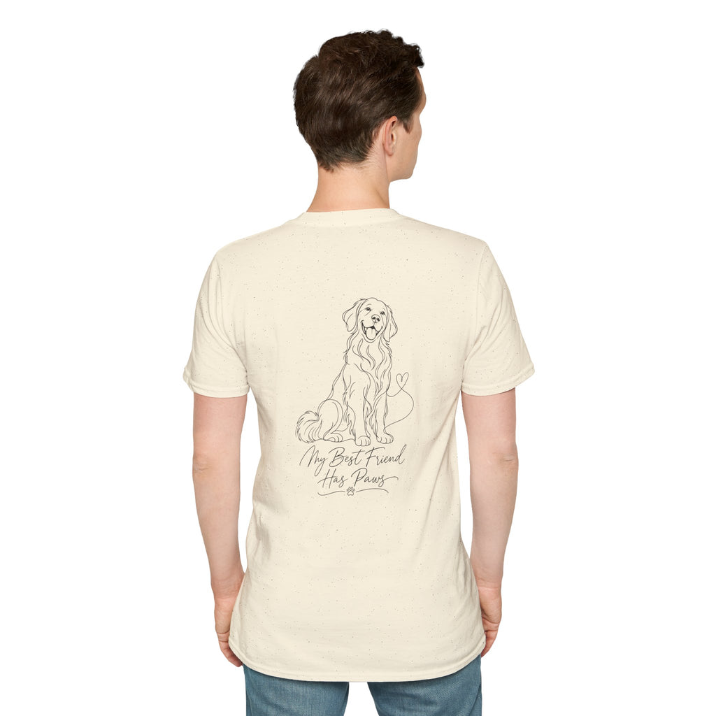 Dog Paw Pocket Tee — "My Best Friend Has Paws" Graphic T-Shirt