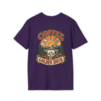 Coffee & Golden Hour T-Shirt — Fueled by Coffee Vintage Outdoor Graphic Tee