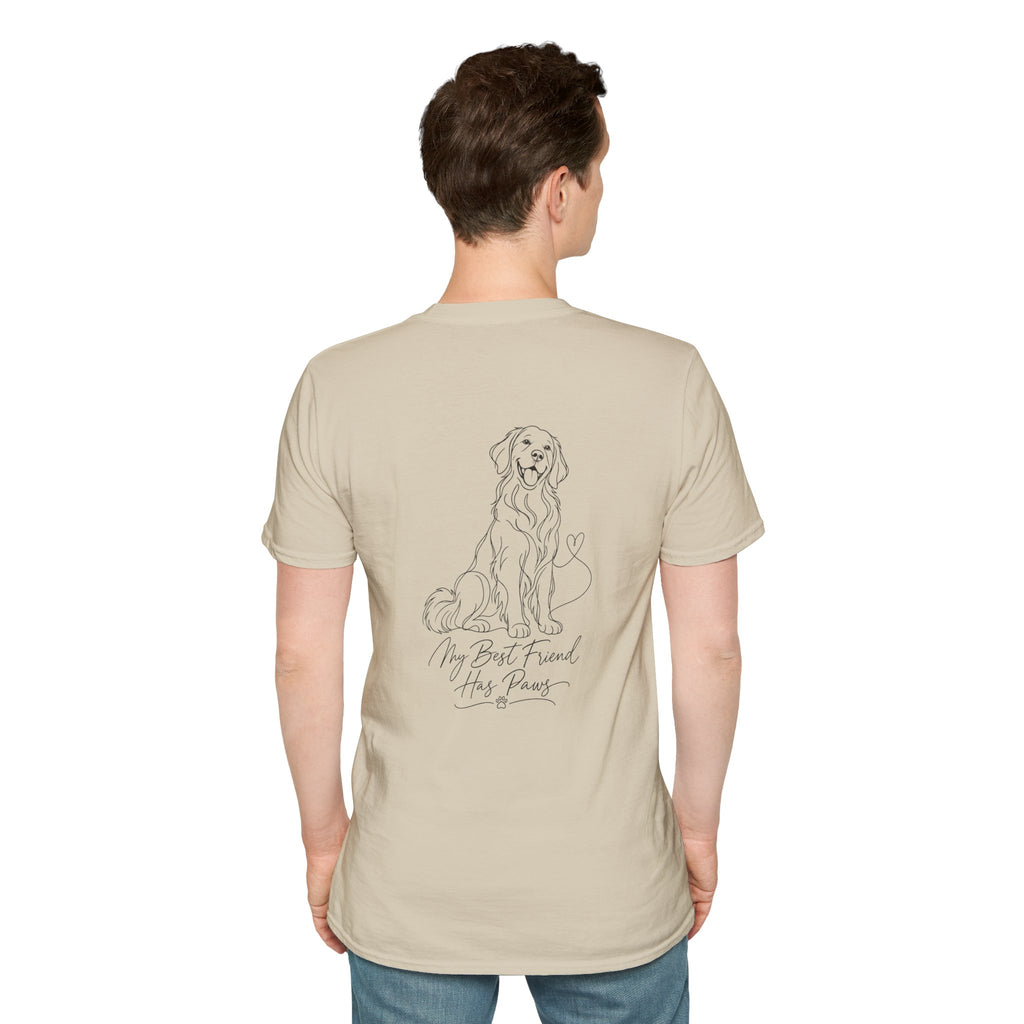 Dog Paw Pocket Tee — "My Best Friend Has Paws" Graphic T-Shirt