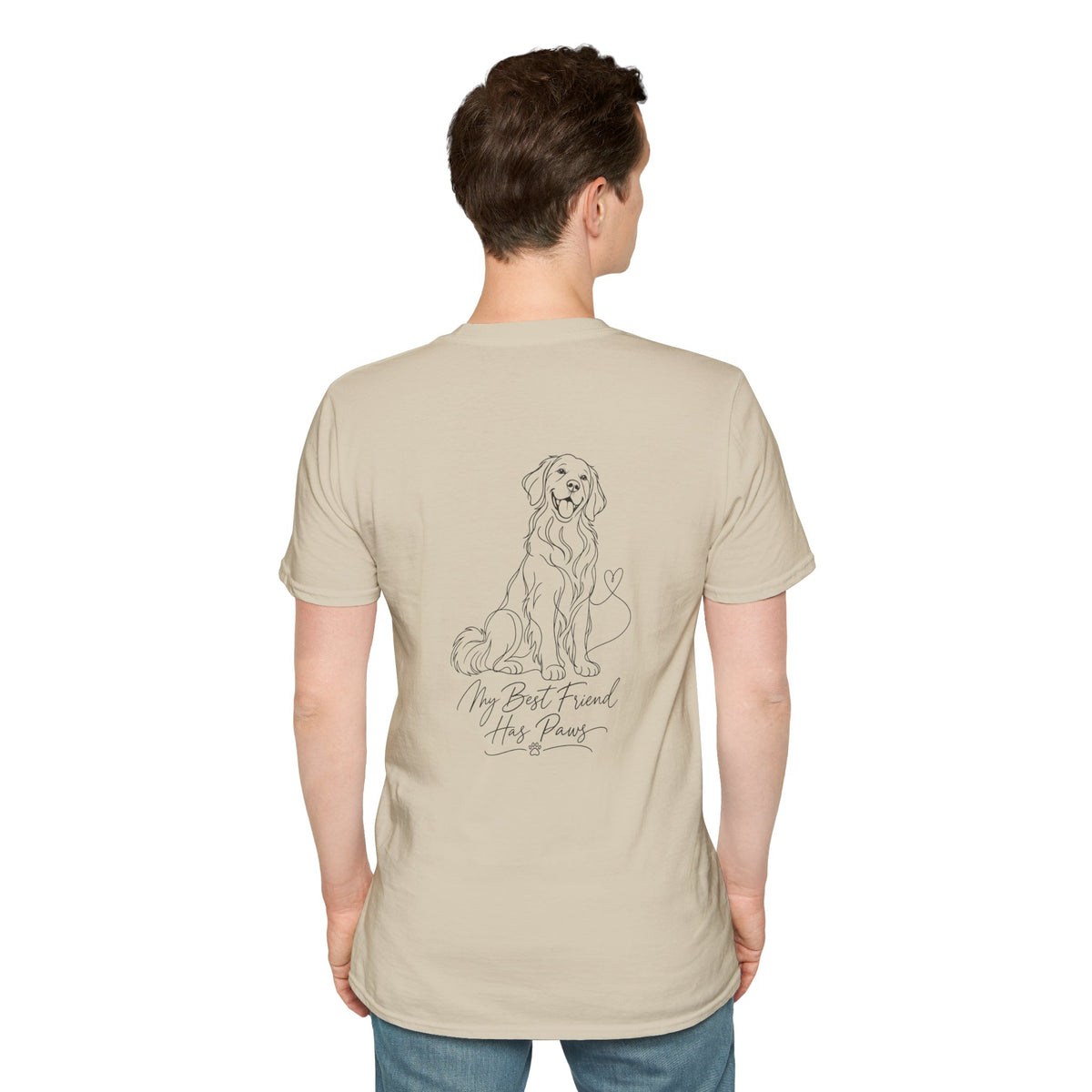 Dog Paw Pocket Tee — "My Best Friend Has Paws" Graphic T-Shirt