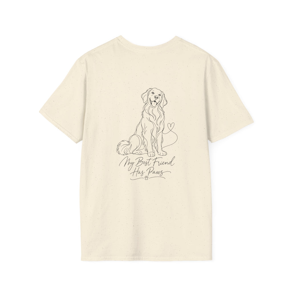Dog Paw Pocket Tee — "My Best Friend Has Paws" Graphic T-Shirt