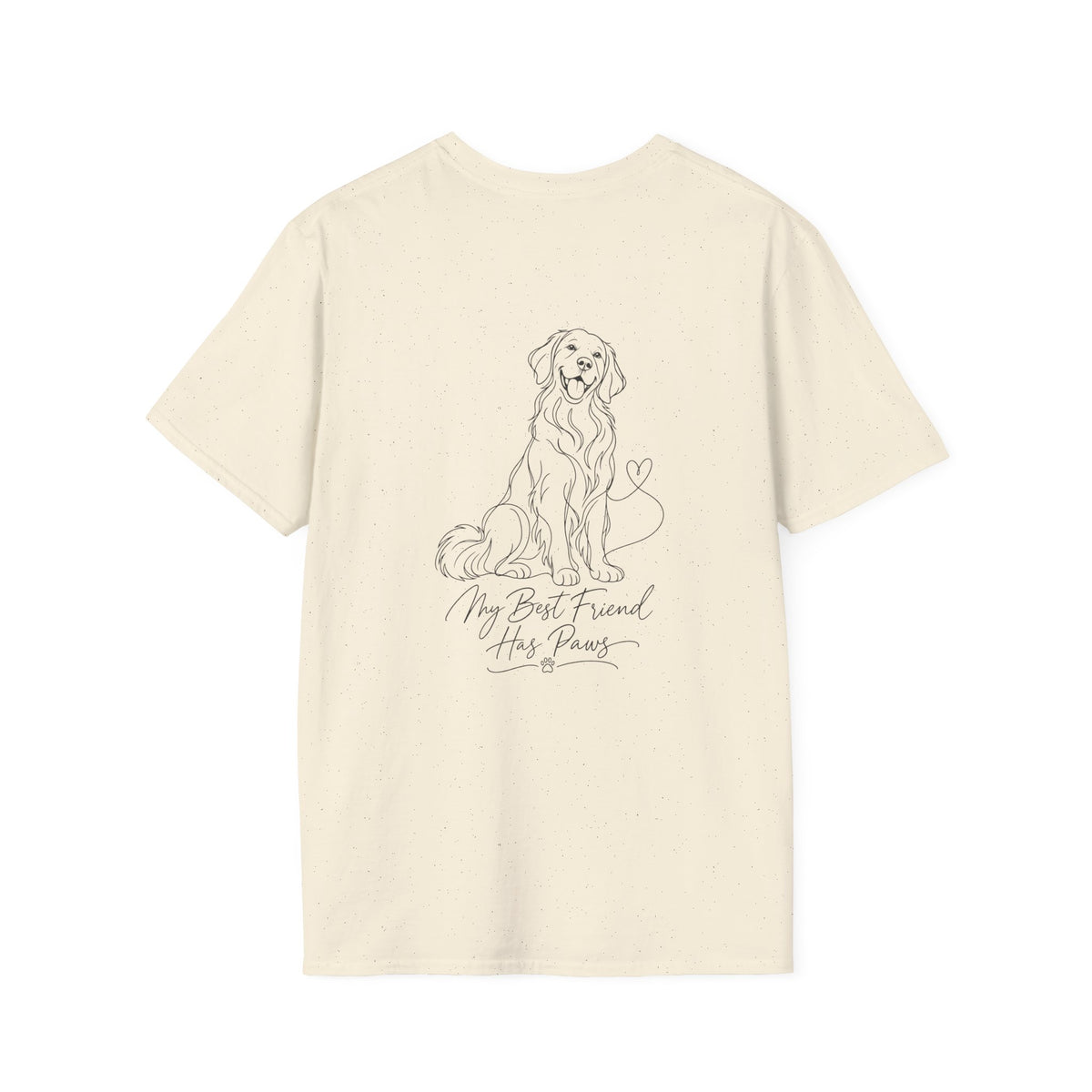 Dog Paw Pocket Tee — "My Best Friend Has Paws" Graphic T-Shirt